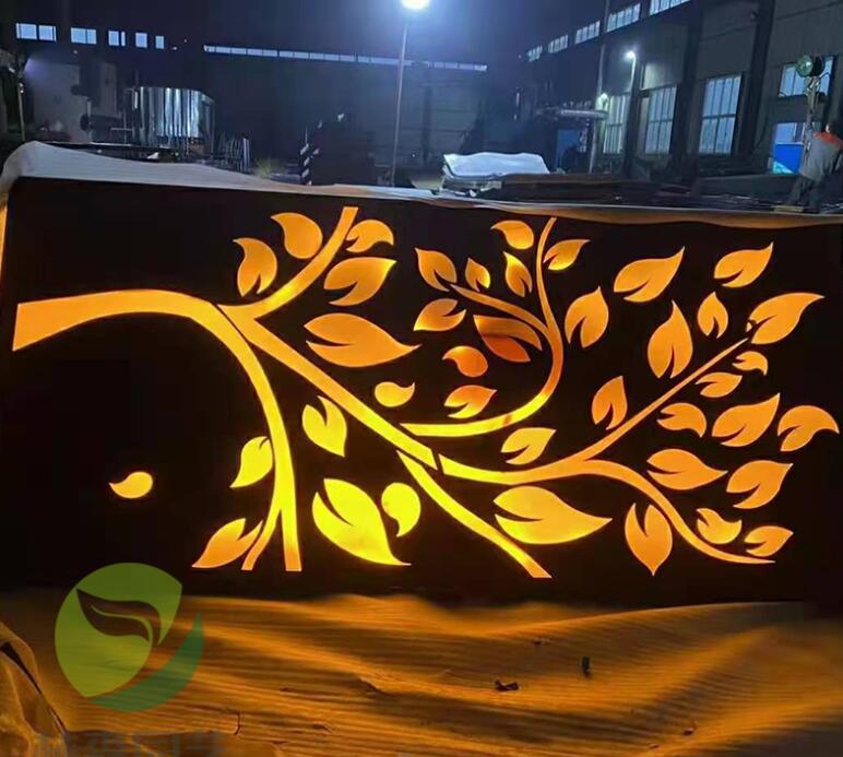 桑日耐候钢板灯箱