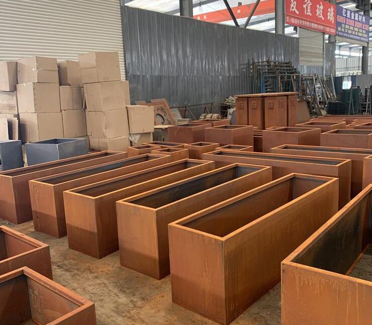 桑日耐候钢板花箱