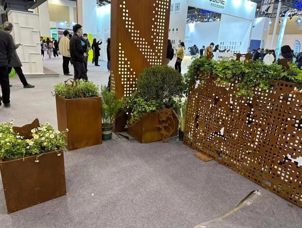 桑日耐候钢花箱