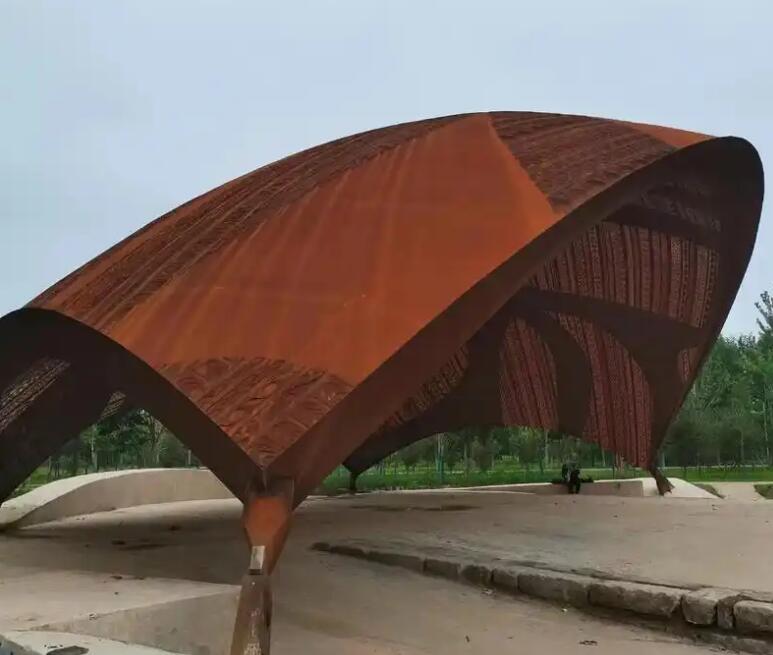 桑日耐候钢幕墙案例